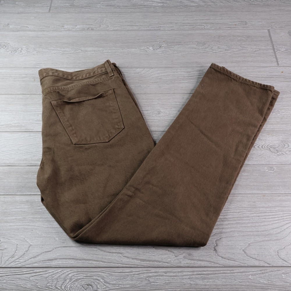 Sid Mashburn 5-Pocket Pants Men's 35x32 Brown Cotton Canvas Made USA